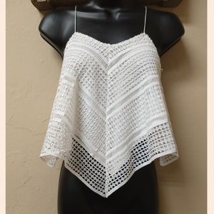 Zara Lace Handkerchief Tan Top/ Cami